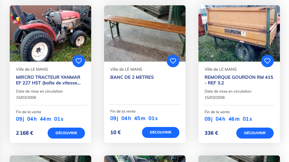 Le Mans : du mobilier municipal et métropolitain mis en vente aux...